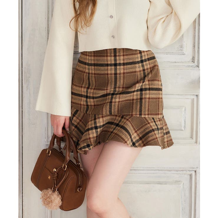 柄2 | 【one after another】イレヘムミニスカート | NICE CLAUP / OLIVE des OLIVE　OUTLET