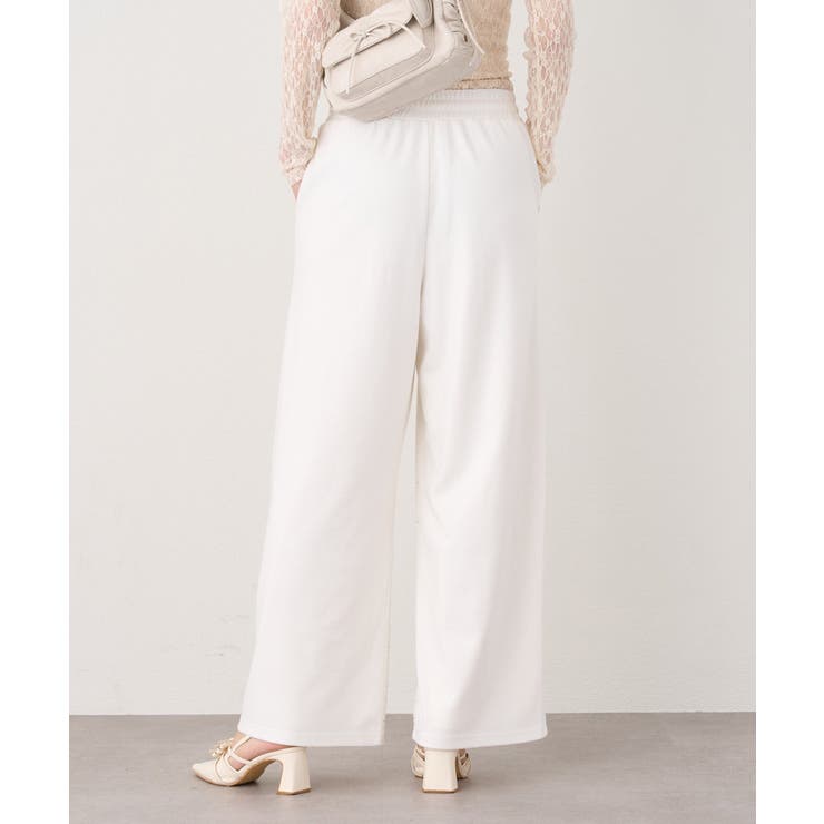 【one after another】裾ビジューカットパンツ | NICE CLAUP / OLIVE des OLIVE　OUTLET | 詳細画像4 