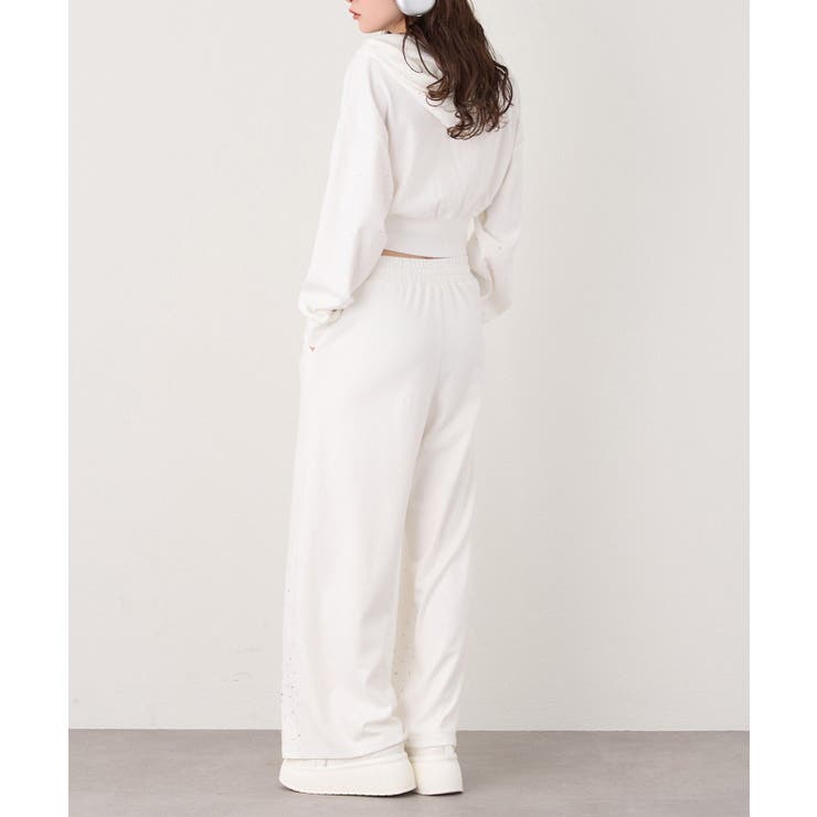 【one after another】裾ビジューカットパンツ | NICE CLAUP / OLIVE des OLIVE　OUTLET | 詳細画像13 