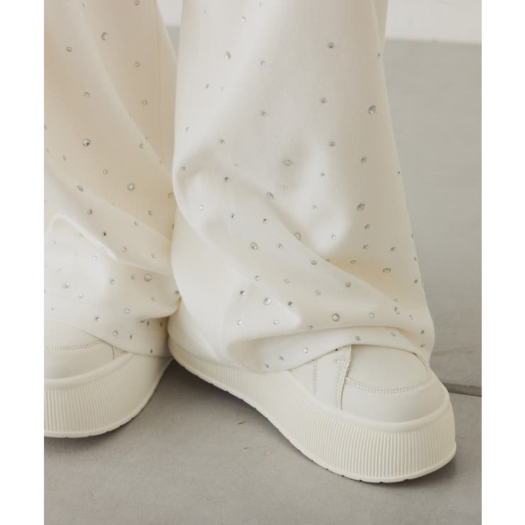 【one after another】裾ビジューカットパンツ | NICE CLAUP / OLIVE des OLIVE　OUTLET | 詳細画像19 