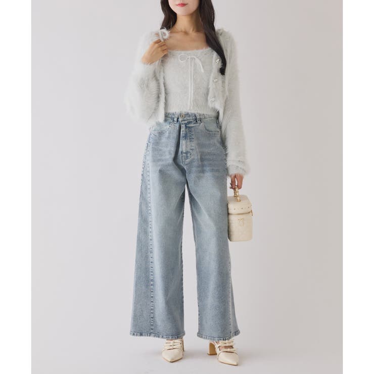 【one after another】ウェスト調節ワイドデニム | NICE CLAUP / OLIVE des OLIVE　OUTLET | 詳細画像22 