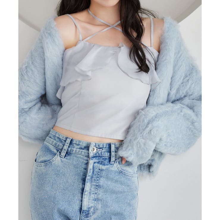 【one after another】クロスフリルキャミ | NICE CLAUP / OLIVE des OLIVE　OUTLET | 詳細画像16 