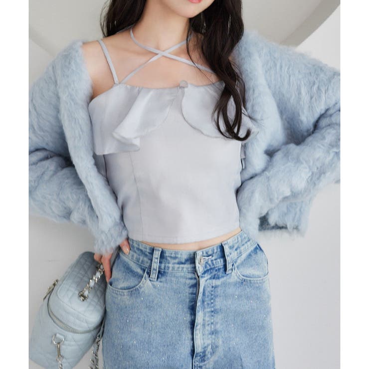 【one after another】クロスフリルキャミ | NICE CLAUP / OLIVE des OLIVE　OUTLET | 詳細画像17 