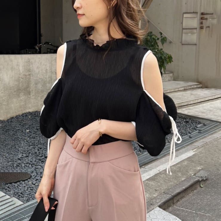 【one after another】肩リボンあきブラウス | NICE CLAUP / OLIVE des OLIVE　OUTLET | 詳細画像35 