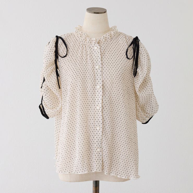 【one after another】肩リボンあきブラウス | NICE CLAUP / OLIVE des OLIVE　OUTLET | 詳細画像15 