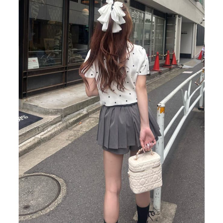 【one after another】レースアップポロドットニット | NICE CLAUP / OLIVE des OLIVE　OUTLET | 詳細画像50 