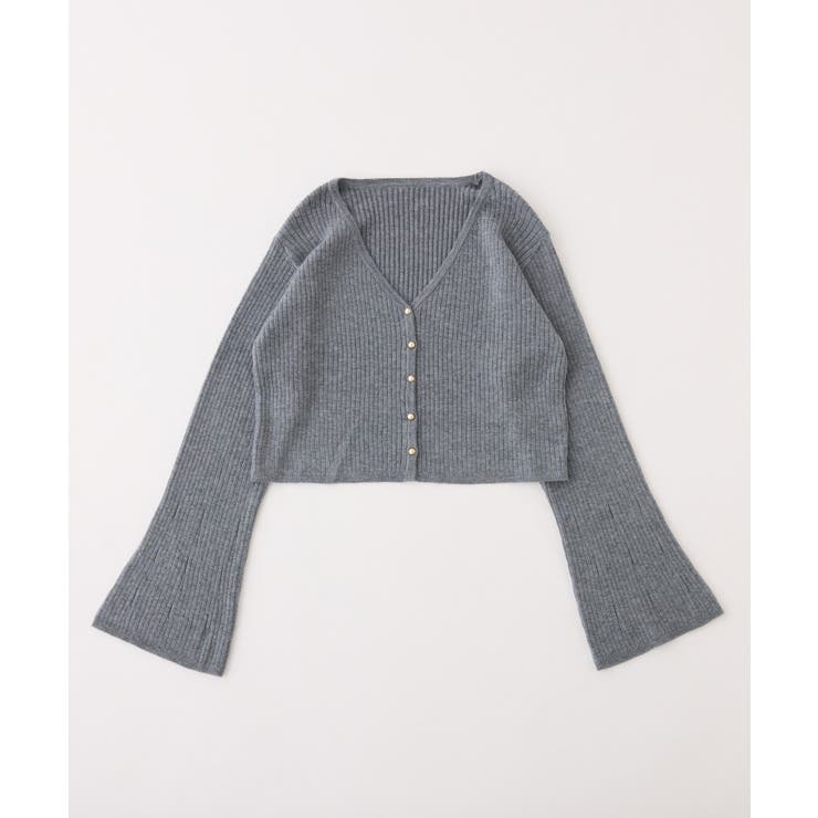【one after another】ベル袖リブカーデ | NICE CLAUP / OLIVE des OLIVE　OUTLET | 詳細画像2 