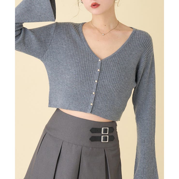 【one after another】ベル袖リブカーデ | NICE CLAUP / OLIVE des OLIVE　OUTLET | 詳細画像7 