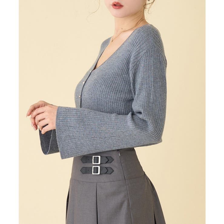 【one after another】ベル袖リブカーデ | NICE CLAUP / OLIVE des OLIVE　OUTLET | 詳細画像8 