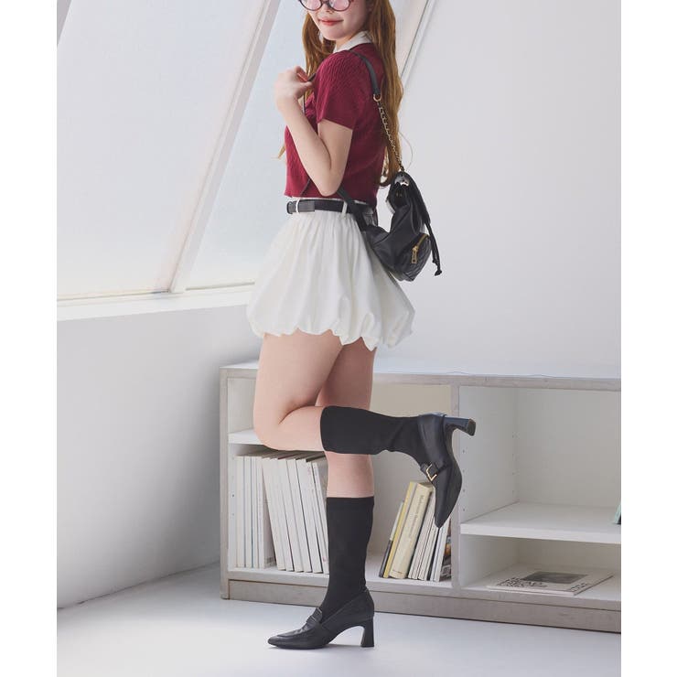 【one after another】２枚衿ケーブル半袖ニット | NICE CLAUP / OLIVE des OLIVE　OUTLET | 詳細画像42 