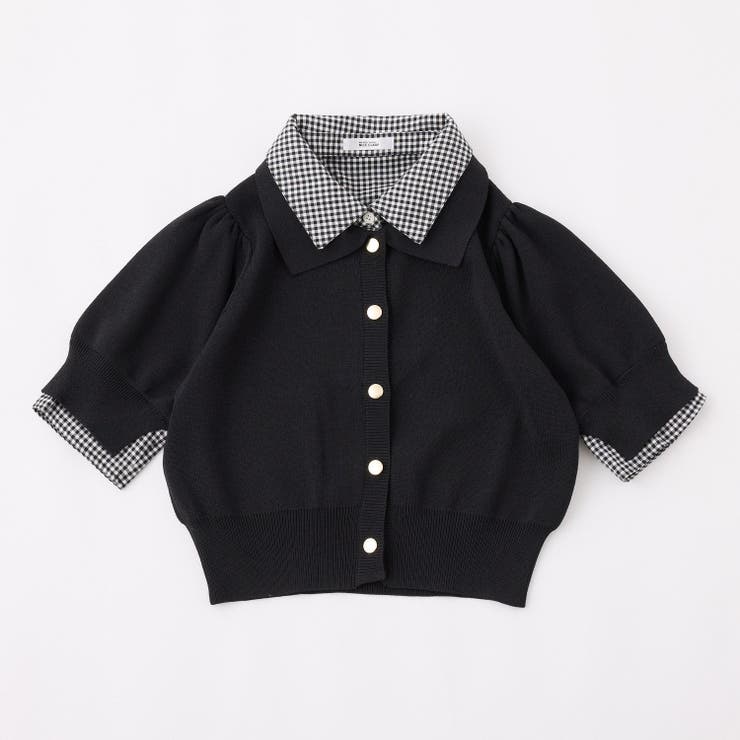 【one after another】重ね襟半袖ニット | NICE CLAUP / OLIVE des OLIVE　OUTLET | 詳細画像28 