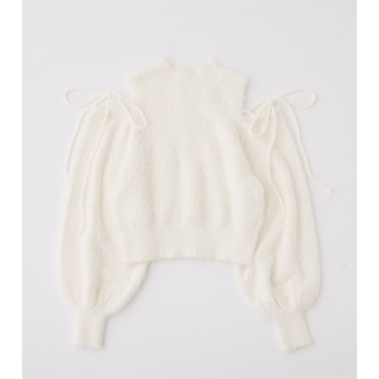 【one after another】2way肩あきシャギーニット | NICE CLAUP / OLIVE des OLIVE　OUTLET | 詳細画像1 