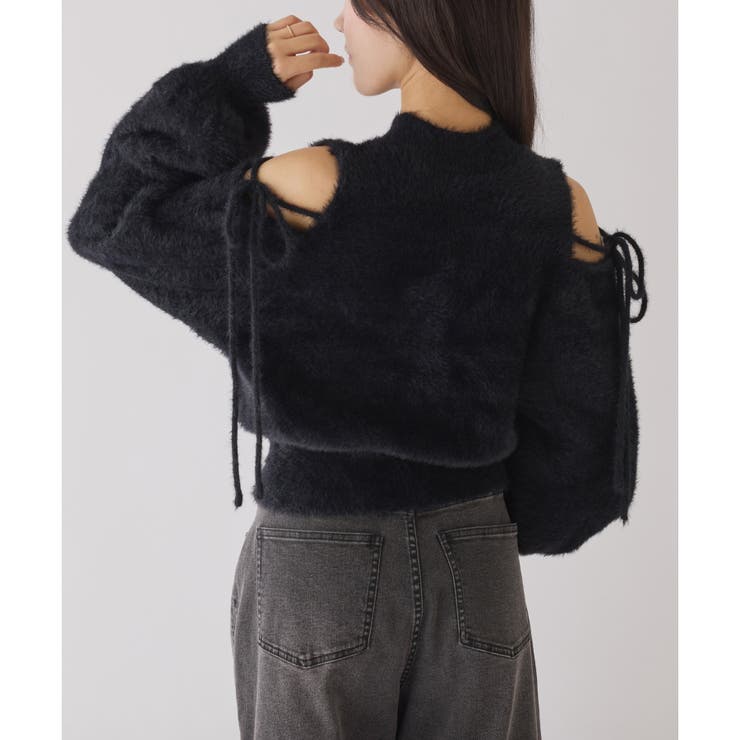 【one after another】2way肩あきシャギーニット | NICE CLAUP / OLIVE des OLIVE　OUTLET | 詳細画像21 