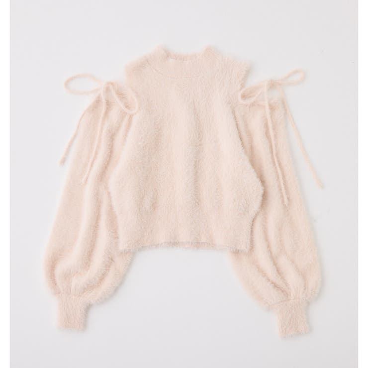 【one after another】2way肩あきシャギーニット | NICE CLAUP / OLIVE des OLIVE　OUTLET | 詳細画像7 