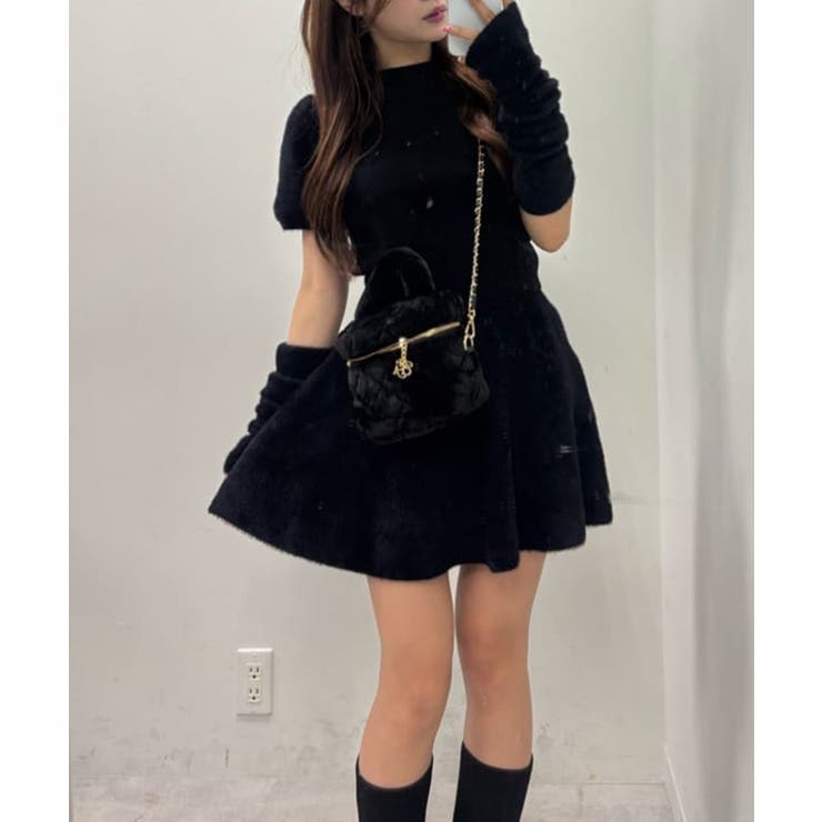 アームウォーマー付きニット[品番：NCLW0017150]｜NICE CLAUP / OLIVE