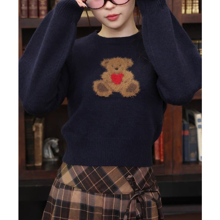 ネイビー | 【one after another】アソートニット | NICE CLAUP / OLIVE des OLIVE　OUTLET