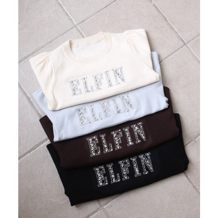 【one after another】キラキラビジューロゴニット | NICE CLAUP / OLIVE des OLIVE　OUTLET | 詳細画像11 