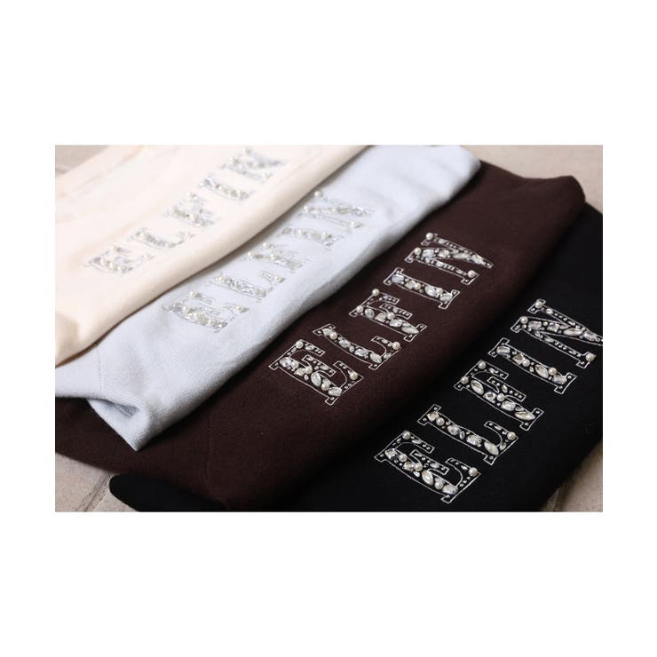 【one after another】キラキラビジューロゴニット | NICE CLAUP / OLIVE des OLIVE　OUTLET | 詳細画像12 