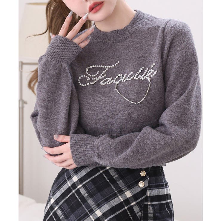 【one after another】ロゴアソートニット | NICE CLAUP / OLIVE des OLIVE　OUTLET | 詳細画像4 