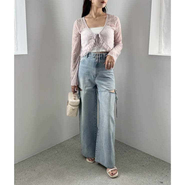 【one after another】レースカーディガン | NICE CLAUP / OLIVE des OLIVE　OUTLET | 詳細画像13 