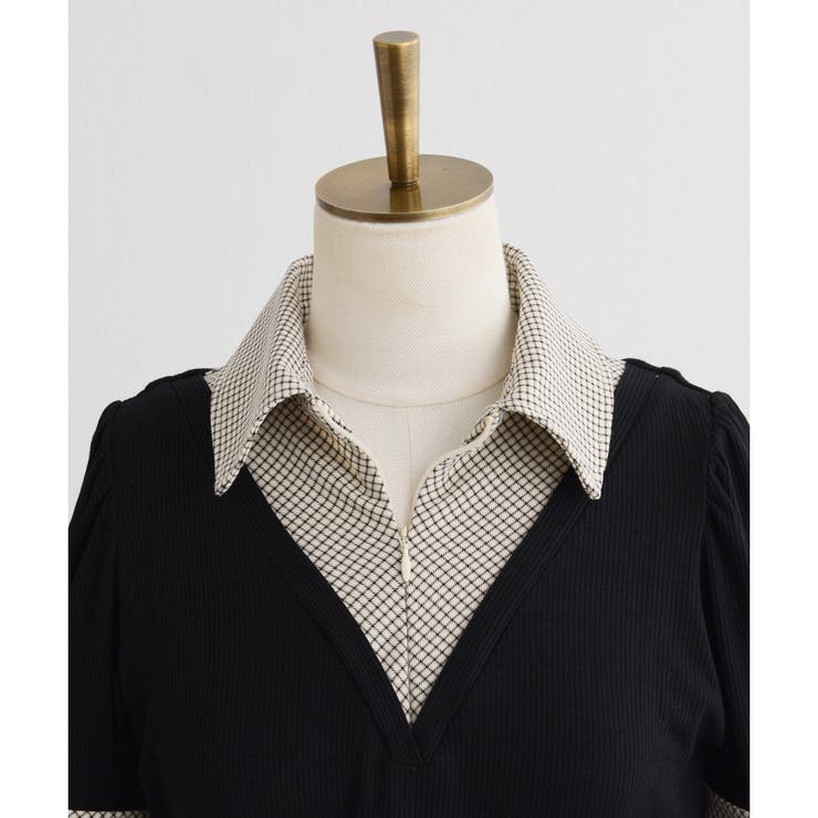 【one after another】チェックレイヤードドッキングトップス | NICE CLAUP / OLIVE des OLIVE　OUTLET | 詳細画像22 