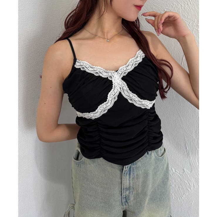 ブラック | 【one after another】カップ付きインナー | NICE CLAUP / OLIVE des OLIVE　OUTLET