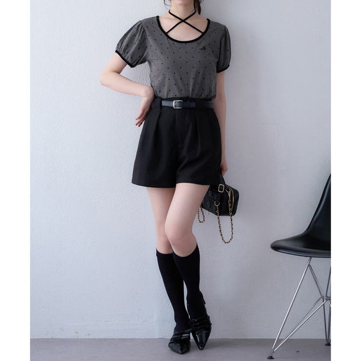 【one after another】ホルターネック配色ドットトップス | NICE CLAUP / OLIVE des OLIVE　OUTLET | 詳細画像17 