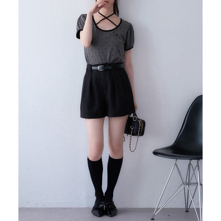 【one after another】ホルターネック配色ドットトップス | NICE CLAUP / OLIVE des OLIVE　OUTLET | 詳細画像16 