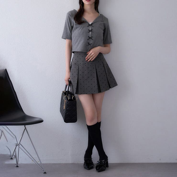 【one after another】インナードッキングリボントップス  | NICE CLAUP / OLIVE des OLIVE　OUTLET | 詳細画像22 