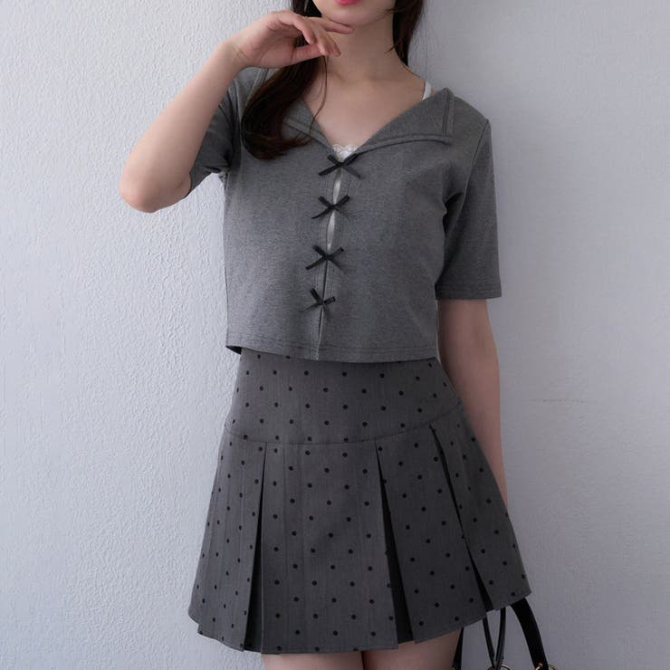 【one after another】インナードッキングリボントップス  | NICE CLAUP / OLIVE des OLIVE　OUTLET | 詳細画像19 