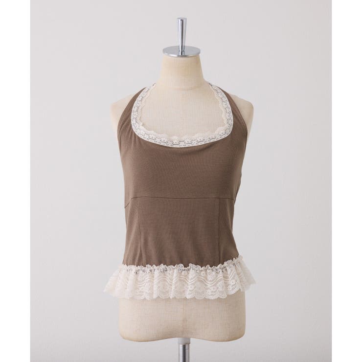 【one after another】裾レースホルターネックインナー | NICE CLAUP / OLIVE des OLIVE　OUTLET | 詳細画像13 