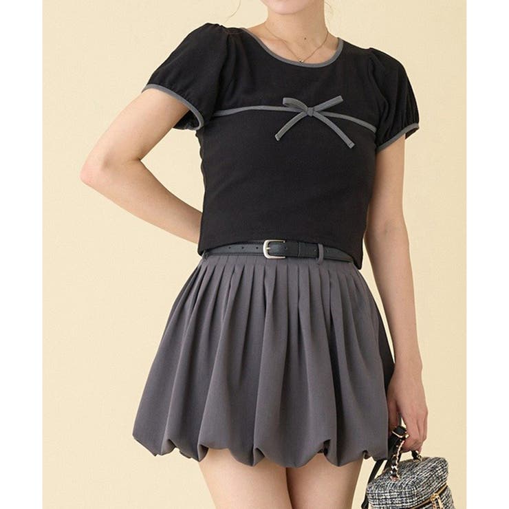 【one after another】配色リボンカットソー | NICE CLAUP / OLIVE des OLIVE　OUTLET | 詳細画像23 