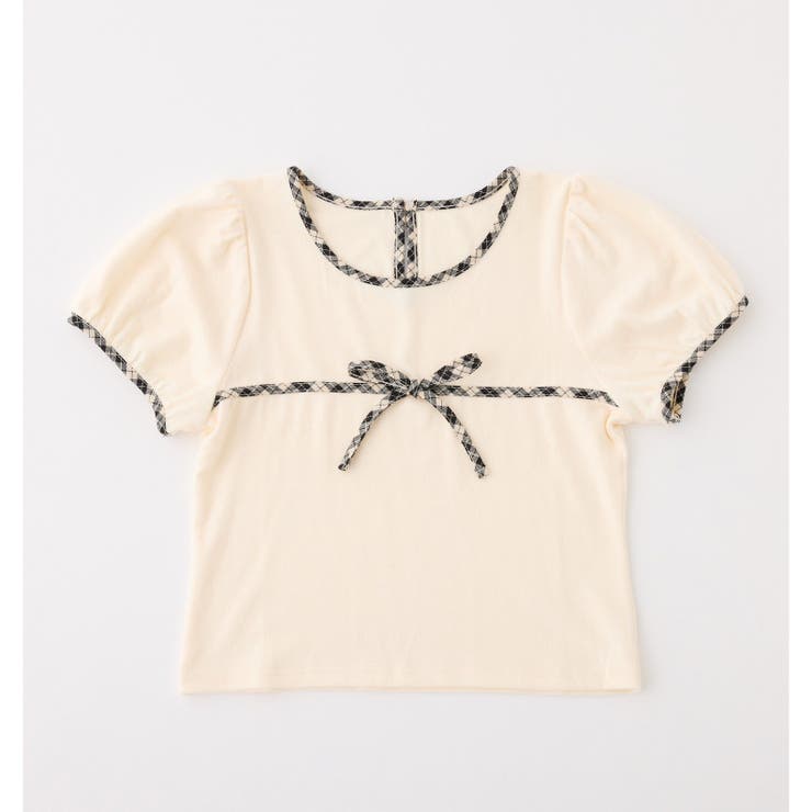 【one after another】配色リボンカットソー | NICE CLAUP / OLIVE des OLIVE　OUTLET | 詳細画像1 