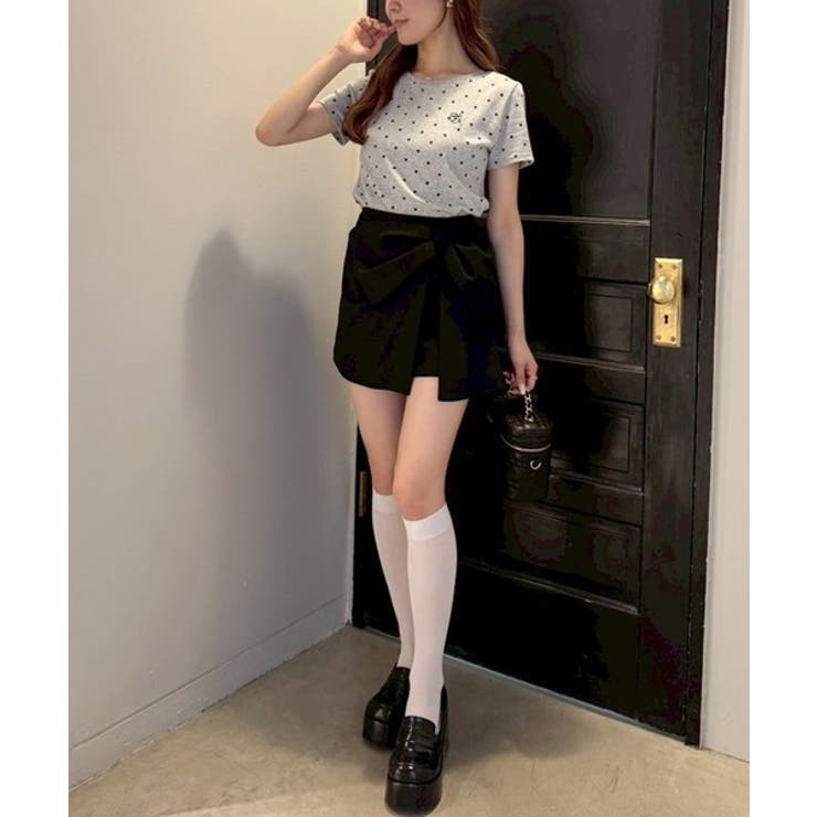 【one after another】ワンポイント刺繍ドットTシャツ | NICE CLAUP / OLIVE des OLIVE　OUTLET | 詳細画像9 