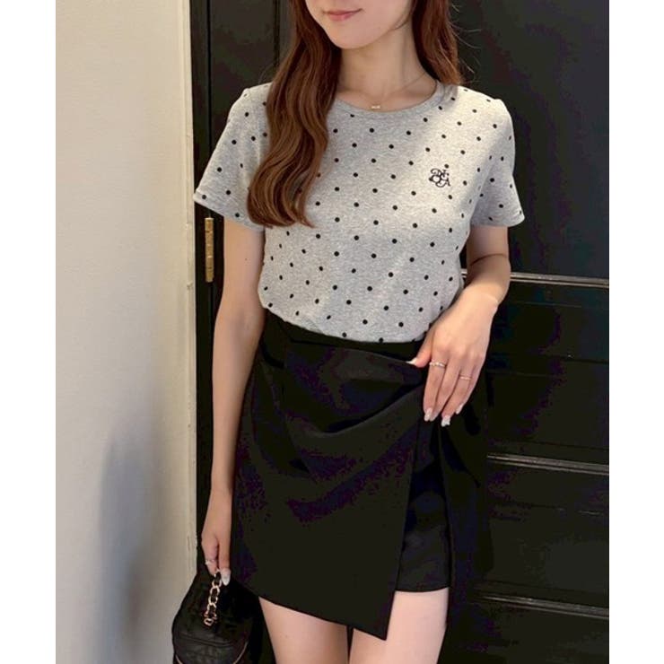 【one after another】ワンポイント刺繍ドットTシャツ | NICE CLAUP / OLIVE des OLIVE　OUTLET | 詳細画像11 