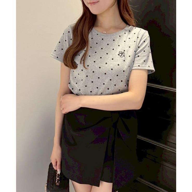 【one after another】ワンポイント刺繍ドットTシャツ | NICE CLAUP / OLIVE des OLIVE　OUTLET | 詳細画像12 