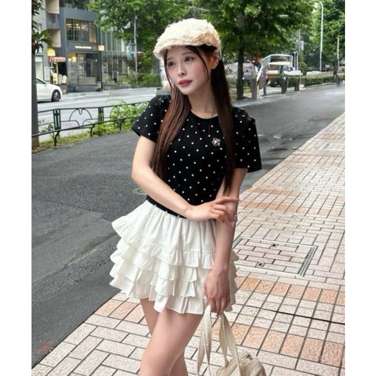 【one after another】ワンポイント刺繍ドットTシャツ | NICE CLAUP / OLIVE des OLIVE　OUTLET | 詳細画像18 