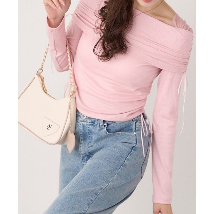 ピンク | 【one after another】オフショルトップス | NICE CLAUP / OLIVE des OLIVE　OUTLET