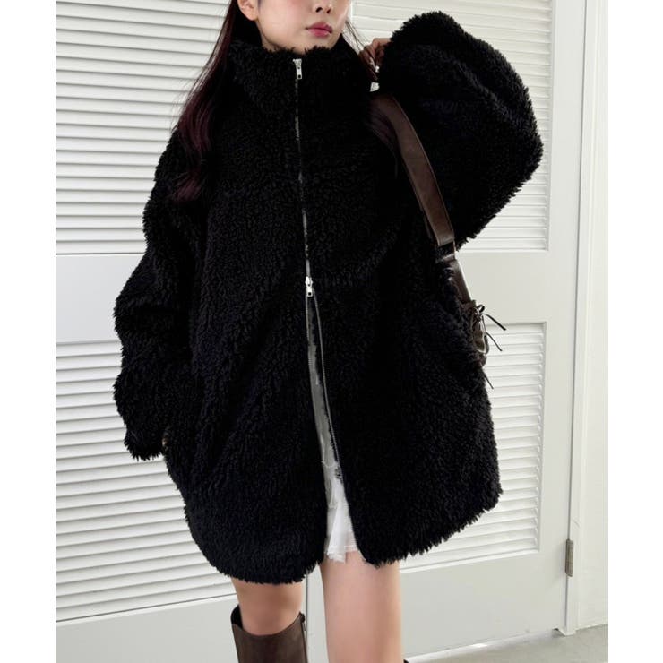 リボンボアブルゾン | NICE CLAUP / OLIVE des OLIVE　OUTLET | 詳細画像26 