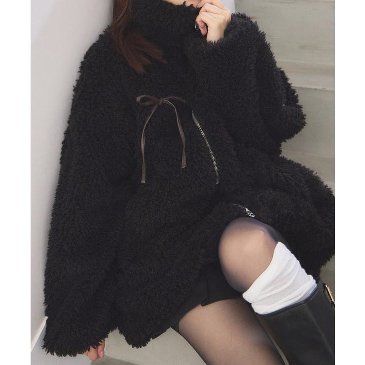 【one after another】リボンボアブルゾン | NICE CLAUP / OLIVE des OLIVE　OUTLET | 詳細画像7 