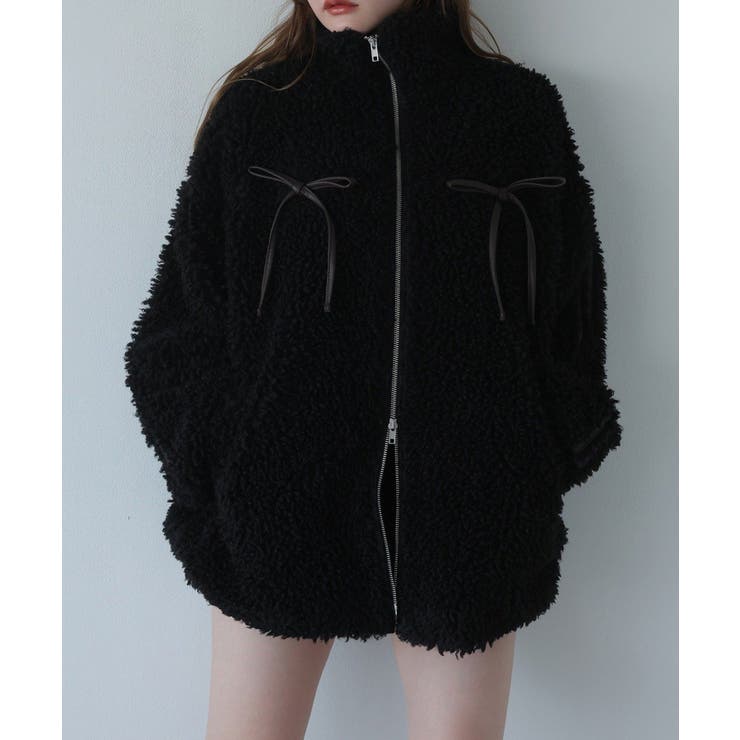 【one after another】リボンボアブルゾン | NICE CLAUP / OLIVE des OLIVE　OUTLET | 詳細画像10 