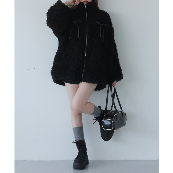 【one after another】リボンボアブルゾン | NICE CLAUP / OLIVE des OLIVE　OUTLET | 詳細画像12 