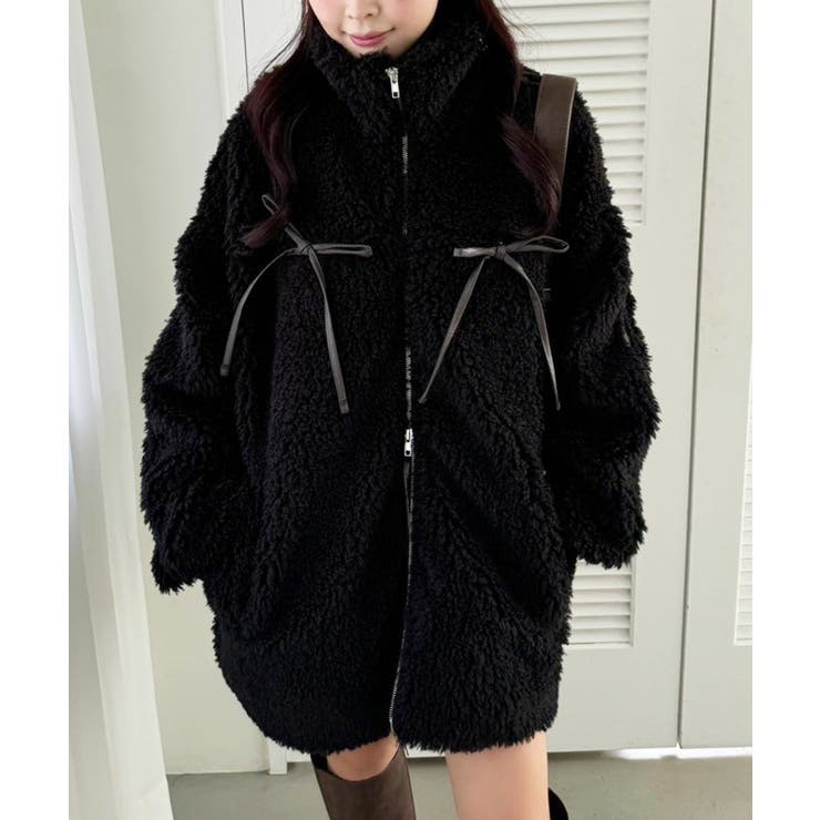 【one after another】リボンボアブルゾン | NICE CLAUP / OLIVE des OLIVE　OUTLET | 詳細画像13 