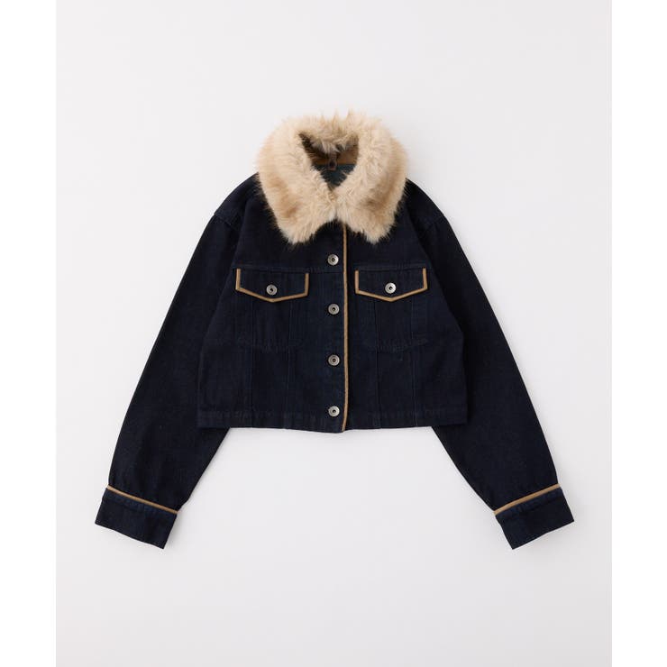 【one after another】襟ファー配色ジャケット | NICE CLAUP / OLIVE des OLIVE　OUTLET | 詳細画像12 