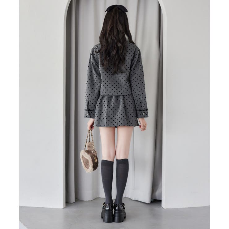 【one after another】襟ファー配色ジャケット | NICE CLAUP / OLIVE des OLIVE　OUTLET | 詳細画像30 