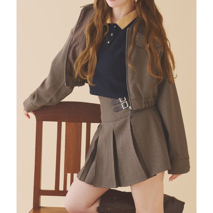 柄2 | 【one after another】配色衿バーンジャケット | NICE CLAUP / OLIVE des OLIVE　OUTLET