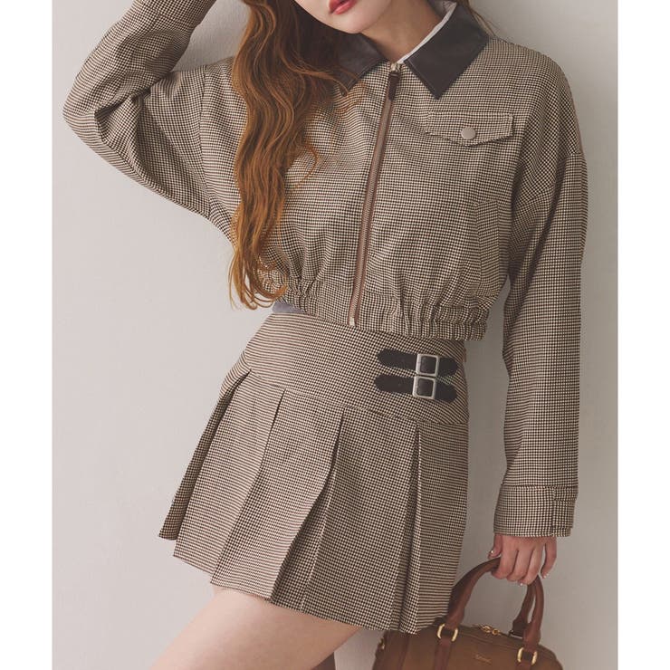 柄1 | 【one after another】配色衿バーンジャケット | NICE CLAUP / OLIVE des OLIVE　OUTLET