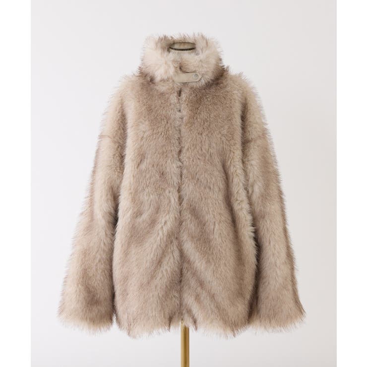 【one after another】ミドルフェイクファージャケット | NICE CLAUP / OLIVE des OLIVE　OUTLET | 詳細画像13 