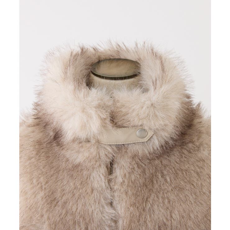 【one after another】ミドルフェイクファージャケット | NICE CLAUP / OLIVE des OLIVE　OUTLET | 詳細画像15 
