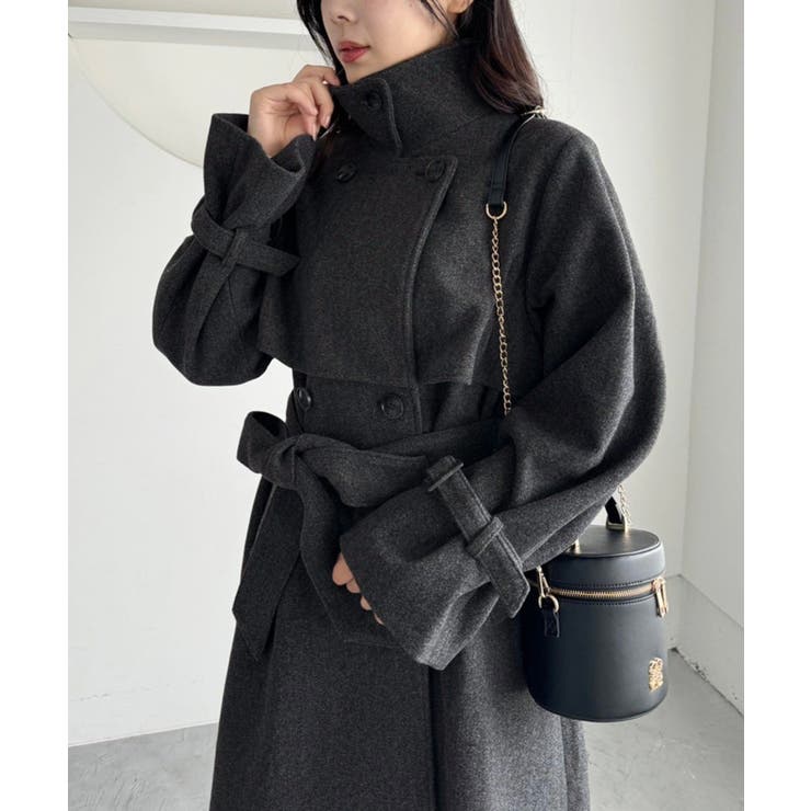 チャコール | 【one after another】ロングコート | NICE CLAUP / OLIVE des OLIVE　OUTLET